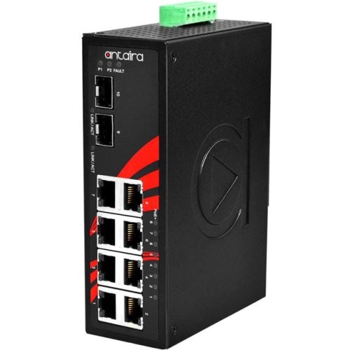10-PORT INDUSTRIAL POE+ UNMANAGE