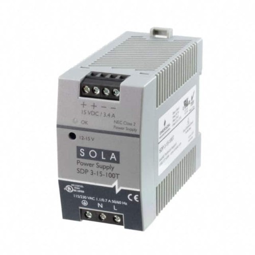 50W 15V DIN PLASTIC 115/230VIN