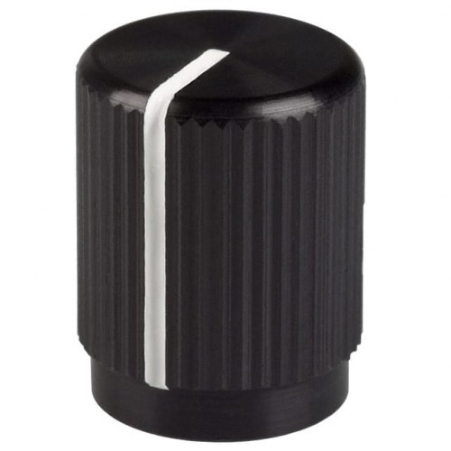KNOB KNURLED 0.236" METAL