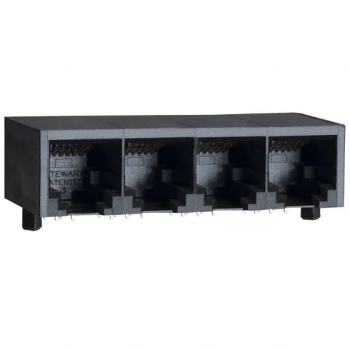 CONN MOD JACK 6P6C R/A UNSHLD
