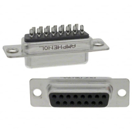 CONN D-SUB RCPT 15POS SLDR CUP