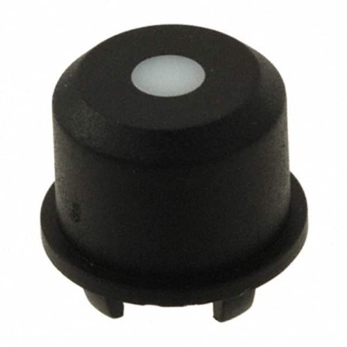 CAP TACT RND BLK/FROSTD WHT LENS