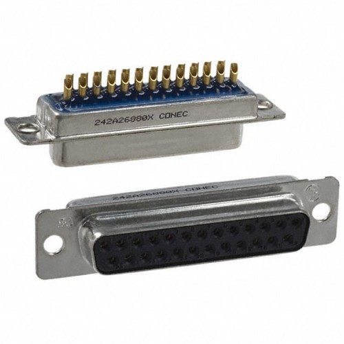 CONN D-SUB RCPT 25POS SLDR CUP