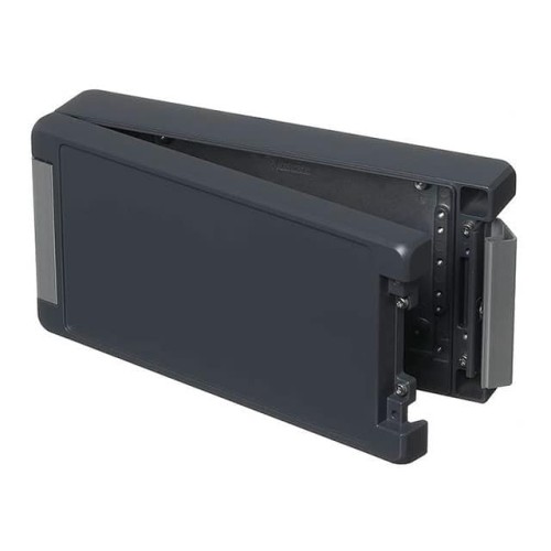 BOX ALUM GRAY 10.197"L X 5.039"W