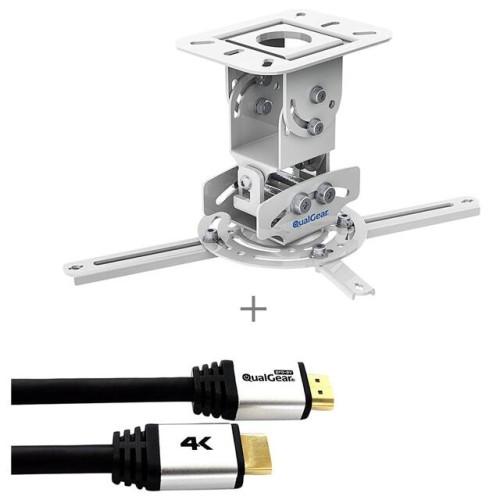 PROJECTOR MOUNT WHT 25FT BUNDLE