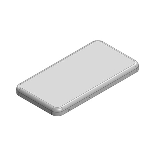 RF SHLD COVER 1.067"X2.043" SNAP