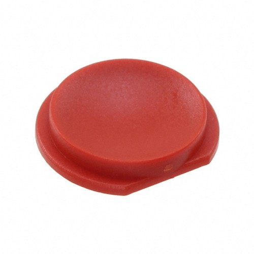 CAP TACTILE ROUND RED 6C