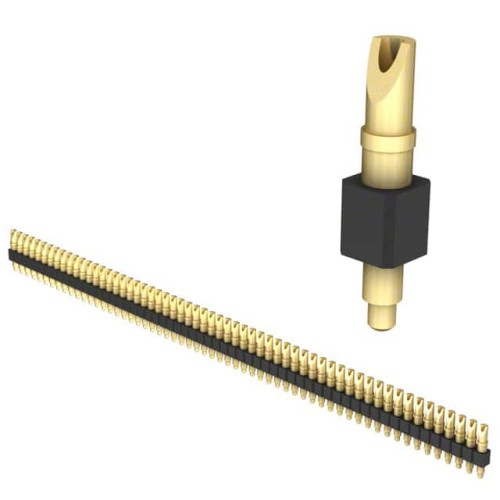 CONN SPRING PISTON 59POS SLD PCB