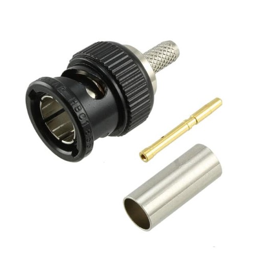 CONN HDBNC PLUG STR 75 OHM CRIMP