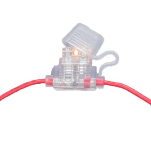 REG FUSEHOLDER-CLEAR, 30A-12AWG