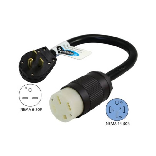 CORD 6AWG NEMA6-30P- 14-50R 1.5'