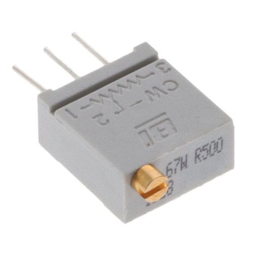 TRIMMER 500 OHM 0.5W PC PIN TOP