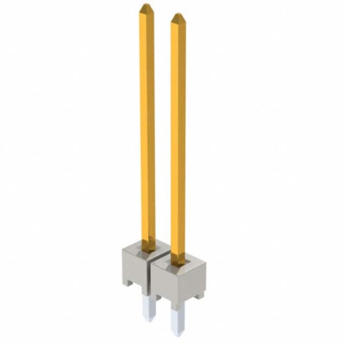 CONN HEADER VERT 2POS 2.54MM