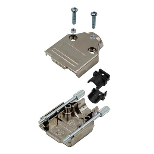 25 WAY D-SUB HOOD METPLAS TOP EN