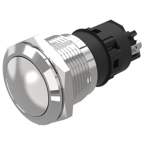 19 MM, PUSHBUTTON, ALUMINIUM, FL