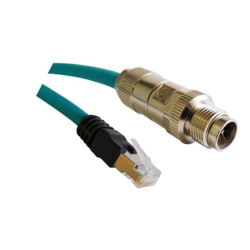 CBL M12 X CODE MALE TO RJ45 1M