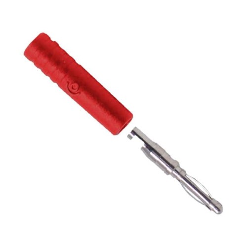 PLUG DIY 2MM SLDR PRESS INSL RED