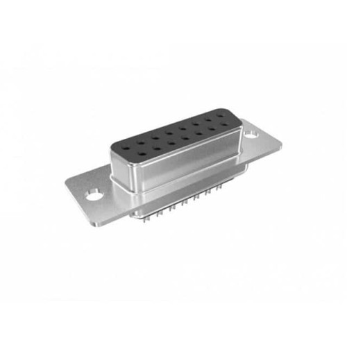 D-SUB, 15 PIN SOCKET, VERTICAL,