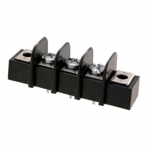 CONN BARRIER STRIP 3CIRC 0.375"