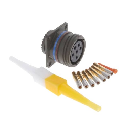 CONN RCPT FMALE 6POS GOLD CRIMP
