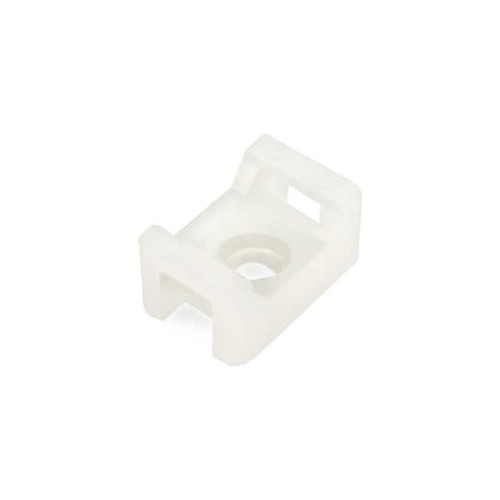 CABLE TIE HLDR DUAL SCREW WHITE