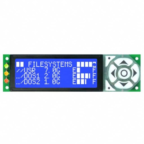 LCD MOD 80DIG 20X4 TRANSMIS BLUE