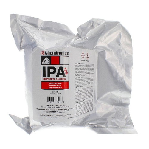 WIPES IPA ELEC GRADE 125/BAG
