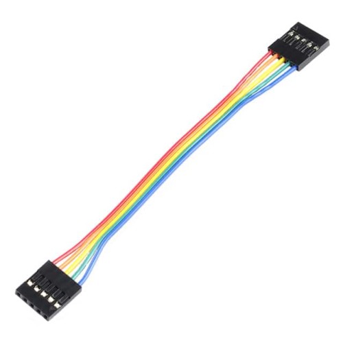JUMPER WIRE 0.1" 5-PIN 4"