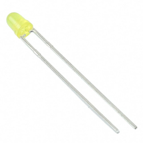 LED YELLOW DIFFUSED T-1 T/H