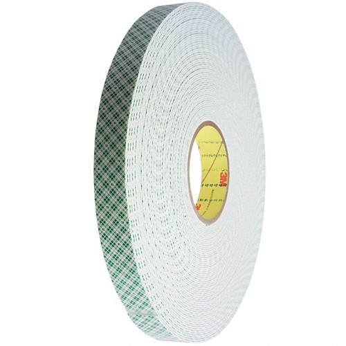 TAPE DBL COATED NAT 3/8"X 36YDS