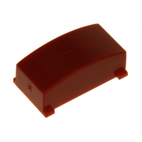 CAP PUSHBUTTON RECT NOBLE RED