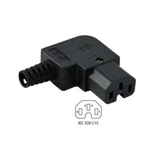BARE CORD CONNECTOR IEC ELBOW C1