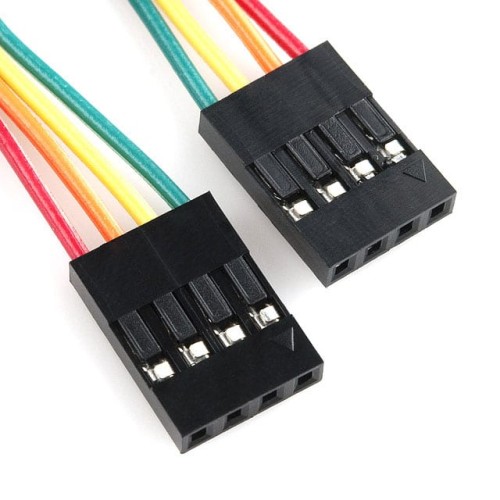 JUMPER WIRE 0.1" 4-PIN 4"