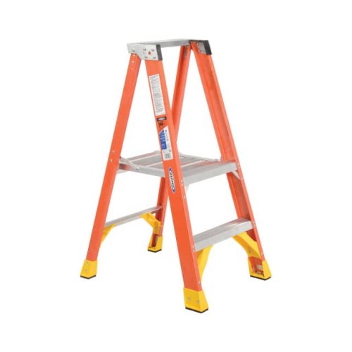 4' FIBERGLASS PLATFORM STEP LADD