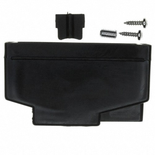 CONN BACKSHELL 50POS 180DEG BLK