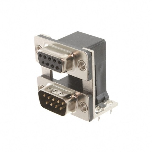 CONN D-SUB PLUG/RCPT 9P R/A SLDR