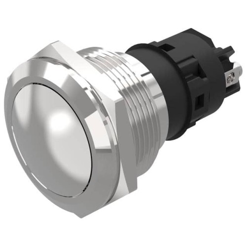 22 MM, PUSHBUTTON, STAINLESS STE