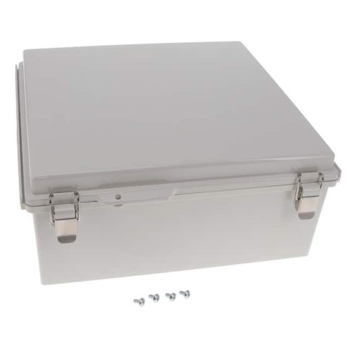 BOX PLAS GRY 13.780"L X 13.780"W