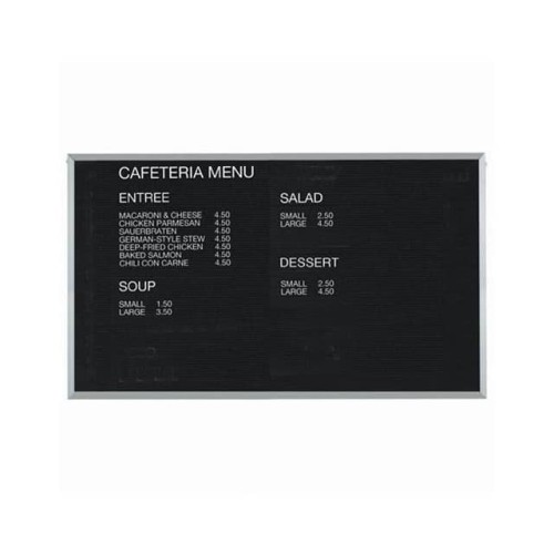 ALUMINUM FRAMED LETTER BOARD MES