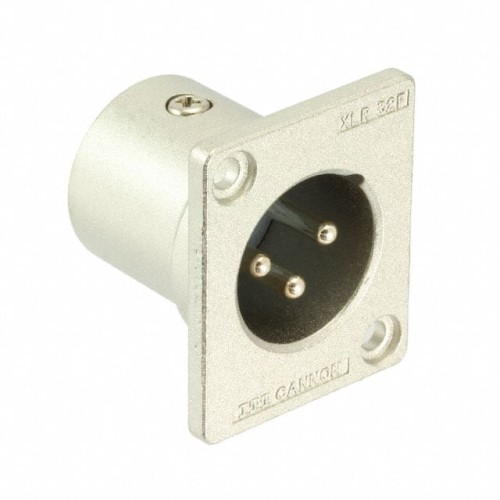 CONN RCPT MALE XLR 3P SOLDER CUP