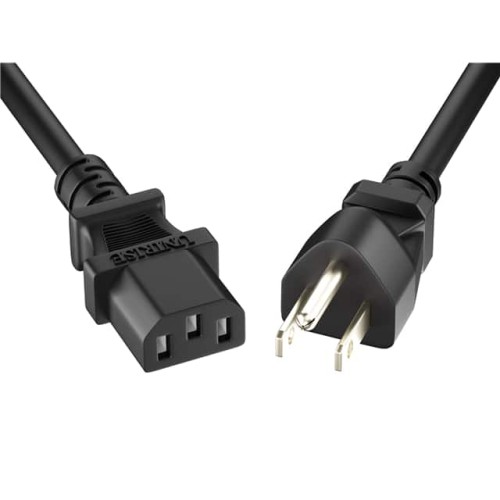 CORD 5/15P - C13 14AWG BLACK 7FT