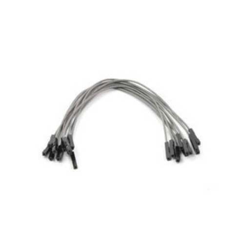 JMPR WIRE 10-PACK F-F 6" GRAY