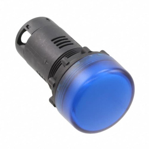 INDICATOR FLAT BLUE 24V LED