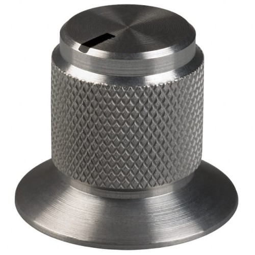 KNOB KNURLED W/SKRT 0.236" METAL