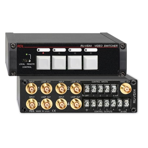 VIDEO SWITCHER 4 X 1 BNC