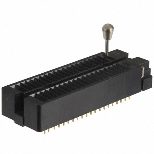 CONN IC DIP SOCKET ZIF 40POS GLD