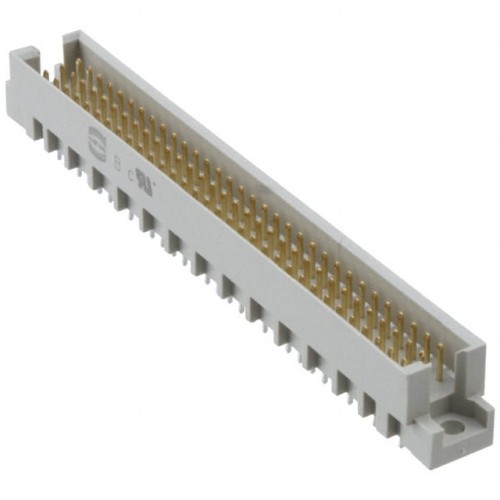 CONN DIN HDR 96POS PNL MNT GOLD
