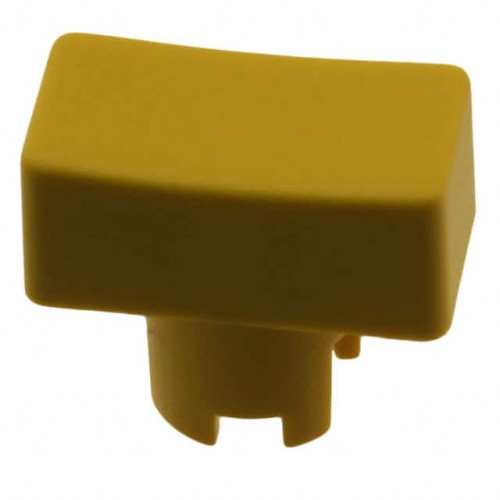 CAP TACTILE RECTANGULAR YELLOW