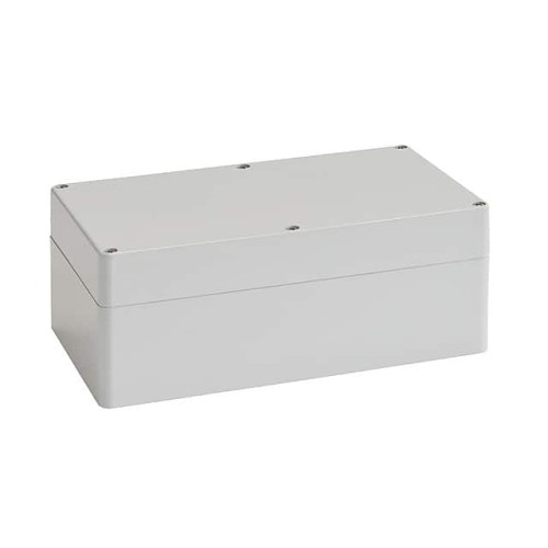 BOX PLAS GRAY 14.173"L X 7.874"W