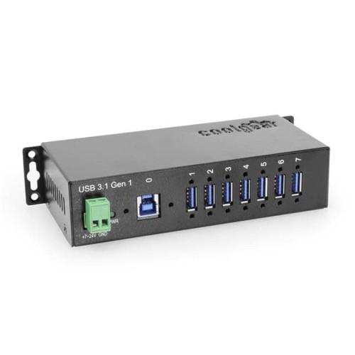 7-PORT USB 3 HUB WITH WITH DIN-R